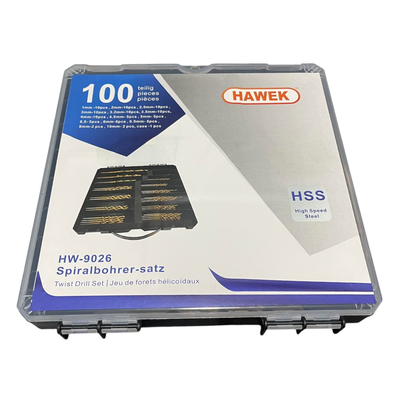 Комплект Свредла за Метал HAWEK 100 Части | HSS, 1-10 мм АВТО АКСЕСОАРИ Комплект Свредла за Метал HAWEK 100 Части | HSS, 1-10 мм