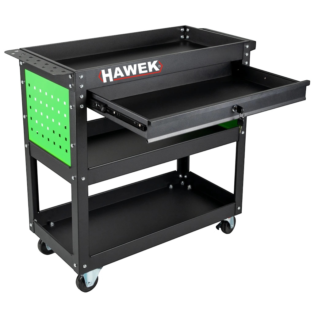 Инструментална Количка HAWEK | 3 Рафта, 1 Чекмедже, 150 кг АВТО Инструментална Количка HAWEK | 3 Рафта, 1 Чекмедже, 150 кг