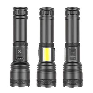 Детайлен изглед на оптичния зуум и COB LED светлина.
