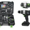 Акумулаторен ударен винтоверт STAHLMAYER 36V с 111 части в отворен куфар.