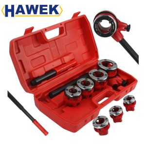 Комплект Винторезка HAWEK 4 Глави | 1/2″ – 1 1/4″, Тресчотка АВТО Комплект винторезка HAWEK с 4 глави, тресчотка и куфар.