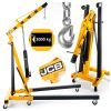 Хидравличен сгъваем кран JCB 2 тона в работно положение.
