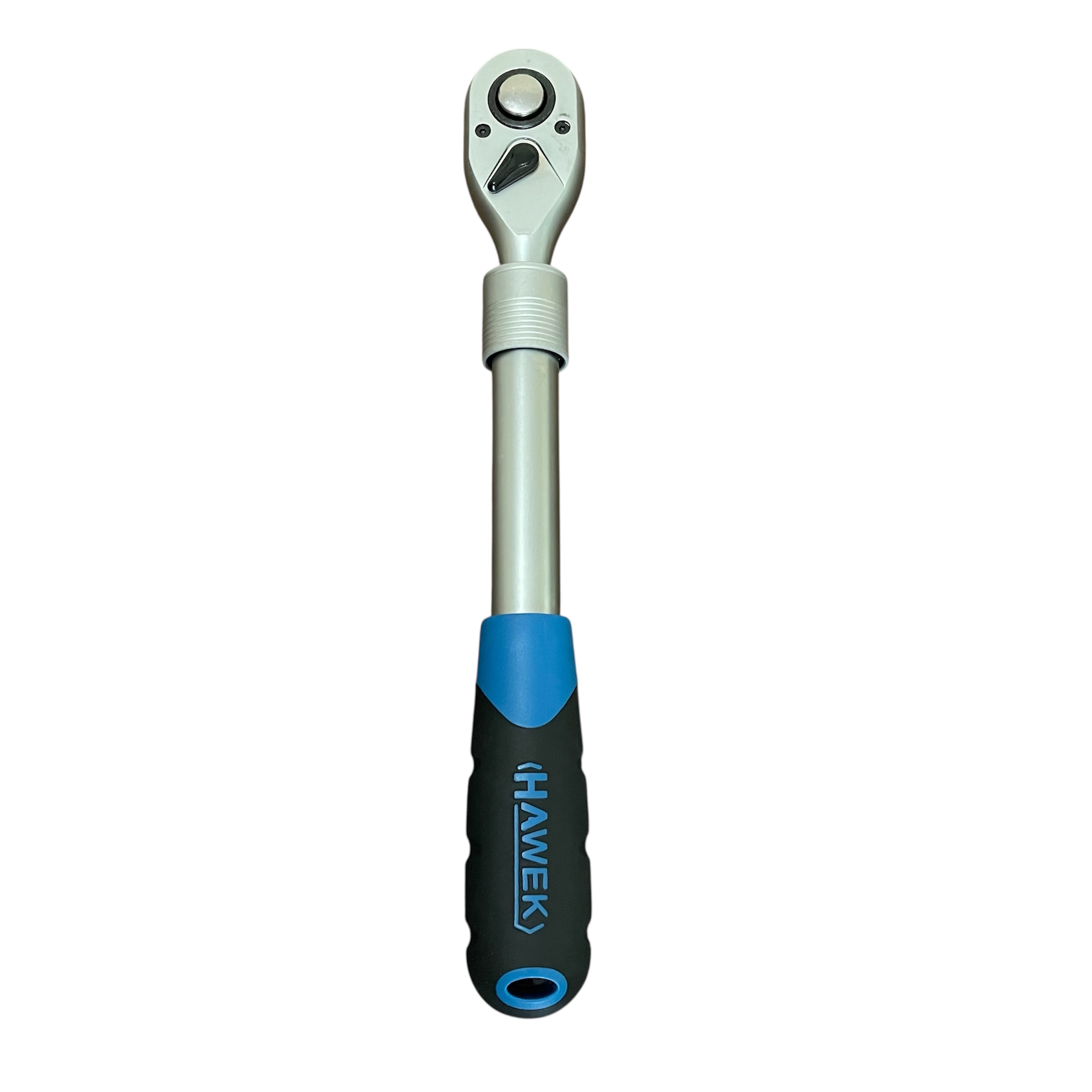 Телескопична Тресчотка HAWEK 1/2″ | 300-440 мм, 72 зъба АВТО Детайлен изглед на тресчотния механизъм с 72 зъба и дръжката.