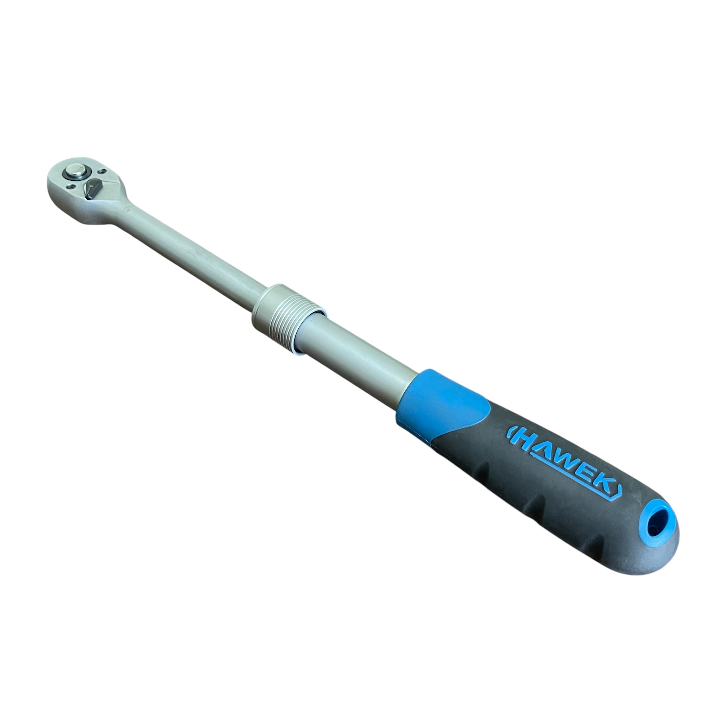 Телескопична Тресчотка HAWEK 3/8″ | 250-350 мм, 72 зъба АВТО Детайлен изглед на тресчотния механизъм с 72 зъба и дръжката.