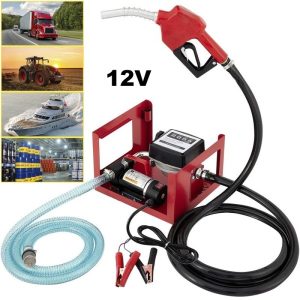 Електрическа помпа за гориво 12V с пистолет и брояч.