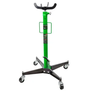 Хидравличен крик за скоростни кутии ROCKFORCE RF-TEL06011 в сервизна среда.