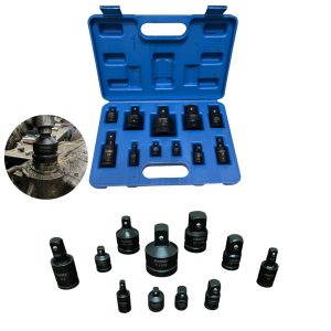 Комплект Ударни Адаптери и Карета HAWEK 11ч. | 1/4″ до 1″ АВТО Комплект ударни адаптери и карета HAWEK 11 части, подредени в щанга.