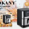 Дигитален еър фрайър SOKANY 7L с тъч контролен панел.