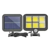 Соларен LED прожектор BK-128 6COB с отделен панел.