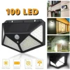 Соларна лампа CL-100 със 100 LED и сензор за движение.