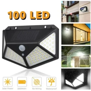 Соларна лампа CL-100 със 100 LED и сензор за движение.