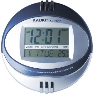 Цифров Часовник KADIO KD-3806N | Голям Дисплей ДОМ И ГРАДИНА Голям цифров часовник KADIO KD-3806N на стена.