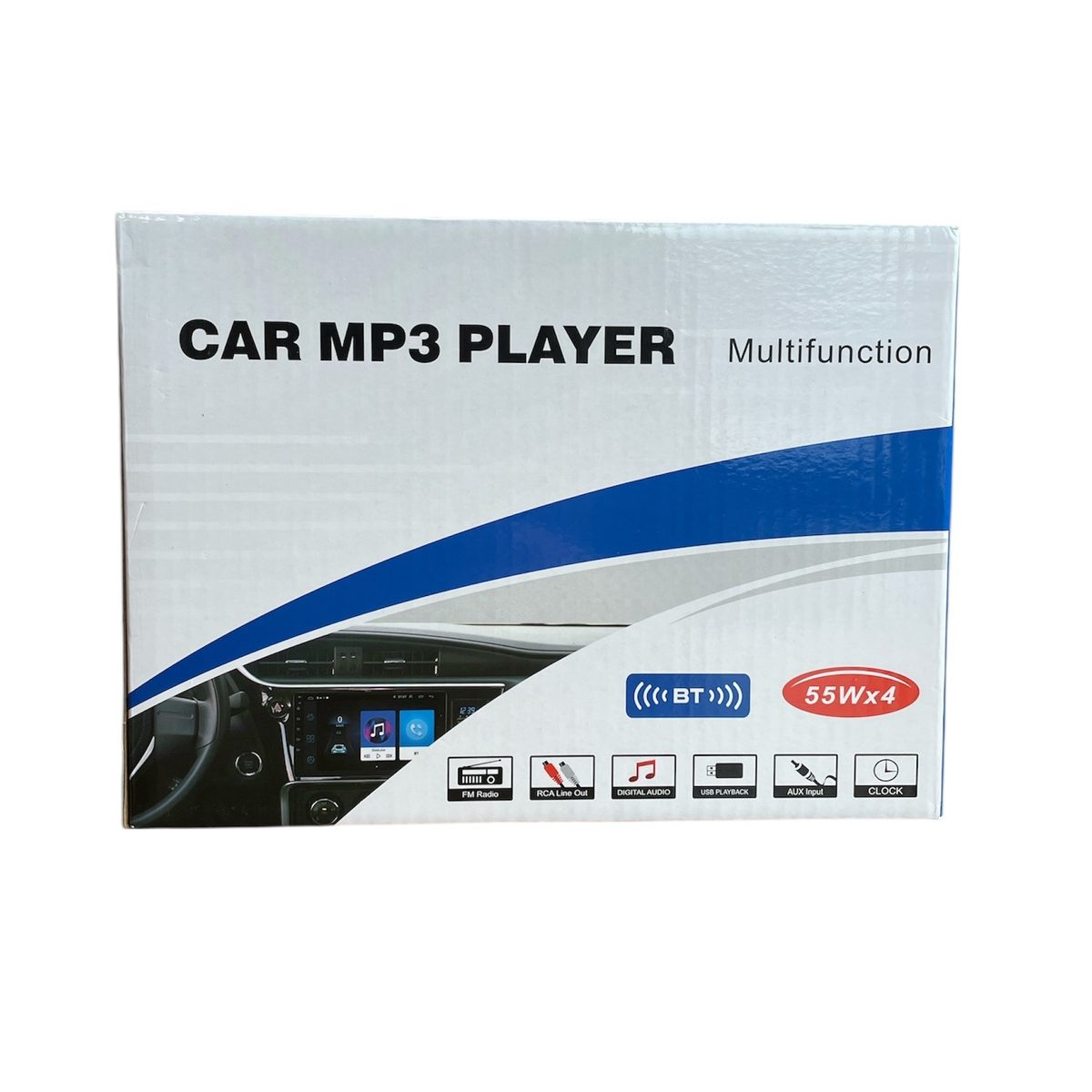 Авторадио MP3 55Wx4 | Bluetooth, USB, TF Карта до 64GB АВТО Дистанционно управление и преден панел.