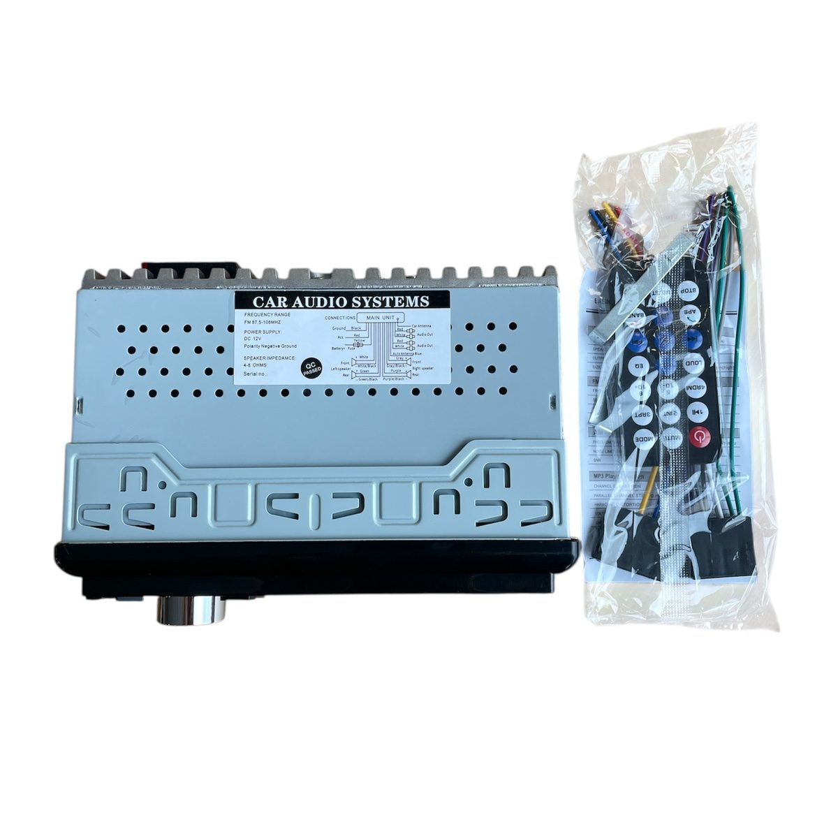 Авторадио MP3 55Wx4 | Bluetooth, USB, TF Карта до 64GB АВТО Дистанционно управление и преден панел.
