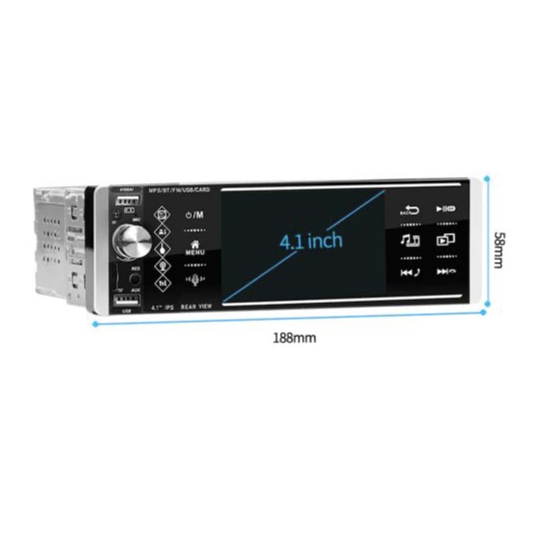 Авторадио 4168AI | MP3/MP5, 4.1″ TFT Тъчскрийн, 1080P АВТО Дистанционно управление и екран с видео.