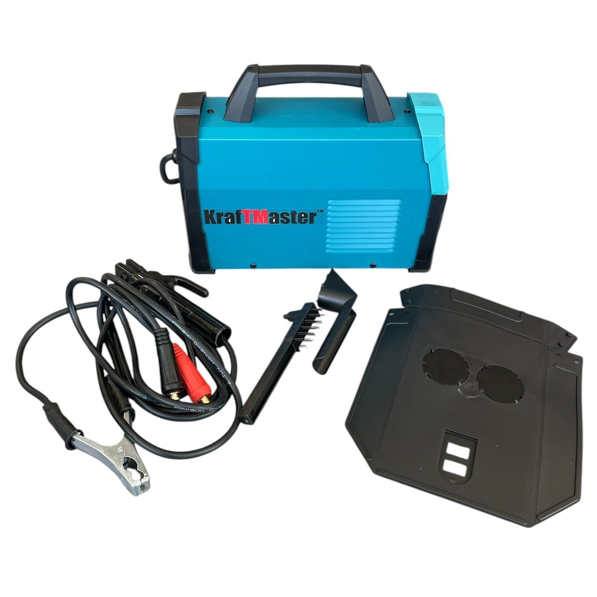 Електрожен KraftMaster MMA-400A | 220V, Електроди до 5 мм АВТО Комплектът с куфар, кабели, маска, четка и чукче.