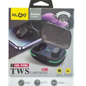 Стерео слушалки с Bluetooth 5.0 и силиконови тапи, показани в ръка.