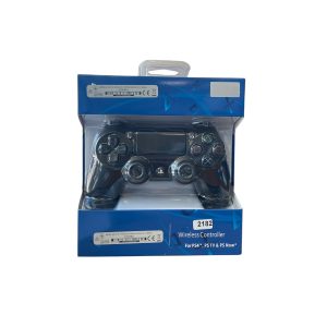 Безжичен контролер за PS4 с LED светлинен индикатор и аналогови стикове.