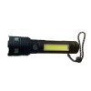 LED фенер BL-707-TG с алуминиев корпус, показващ дисплей и COB страничен панел.
