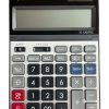 Настолен калкулатор Canon TS-1200TSC с голям 12-разряден LCD дисплей в сив цвят.