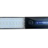Соларна работна лампа DRAGON 500W с 68 LED диода, закрепена с магнит на метална повърхност.