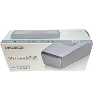 Bluetooth колонка с 5W мощност, показана отзад с USB и microSD слотовете.