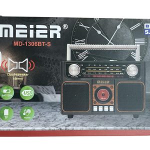 Радио с Bluetooth и соларен панел, показано с USB и SD слотовете.