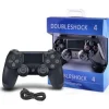 Джойстик за PlayStation 4 DualShock 4 с черен матов корпус и тъч панел отпред.