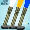 Трицветен LED фенер COBA CB-G905 с алуминиев корпус, показващ трите цвята светлина (бял, жълт, син).