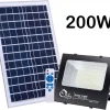 Соларен LED прожектор 200W с отделен фотоволтаичен панел и дистанционно.