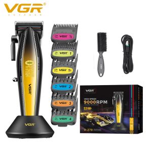 Машинка VGR V-270 с керамични остриета и LED дисплей.