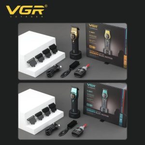 Тример VGR V-885T с метален корпус, USB зареждане и 4 гребена.