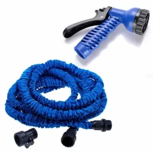Разтегателен маркуч Magic Hose 75м | 3 пъти по-дълъг ГРАДИНСКИ ПРИНАДЛЕЖНОСТИ Разтегателен градински маркуч Magic Hose 75 метра с пистолет и накрайници.