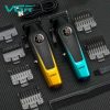 Професионална машинка за подстригване VGR V-196 с LED дисплей и 4 гребена.
