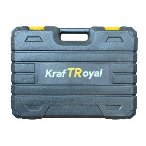 Жълт перфоратор KraftMaster 36V с две батерии и куфар за съхранение