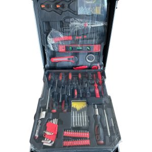 Куфар с инструменти KRAFTMASTER 1050 части с метална конструкция и колела.