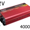 Инвертор на напрежение UKC 4000W с кабели към акумулатор