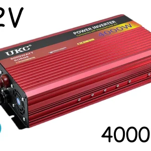 Инвертор на напрежение UKC 4000W с кабели към акумулатор