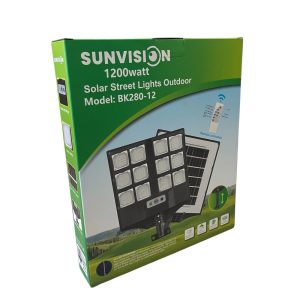 Комплект соларен LED прожектор SUNVISION със соларен панел и дистанционно