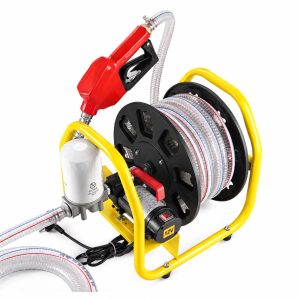 Помпа за дизел 12V с макара и маркуч 10 метра