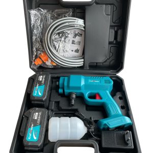 Водоструйка KrafTMaster 36V със зарядно дюзи и съд за препарат