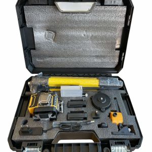 Лазерен нивелир KRAFTMASTER 4D с две батерии дистанционно и куфар