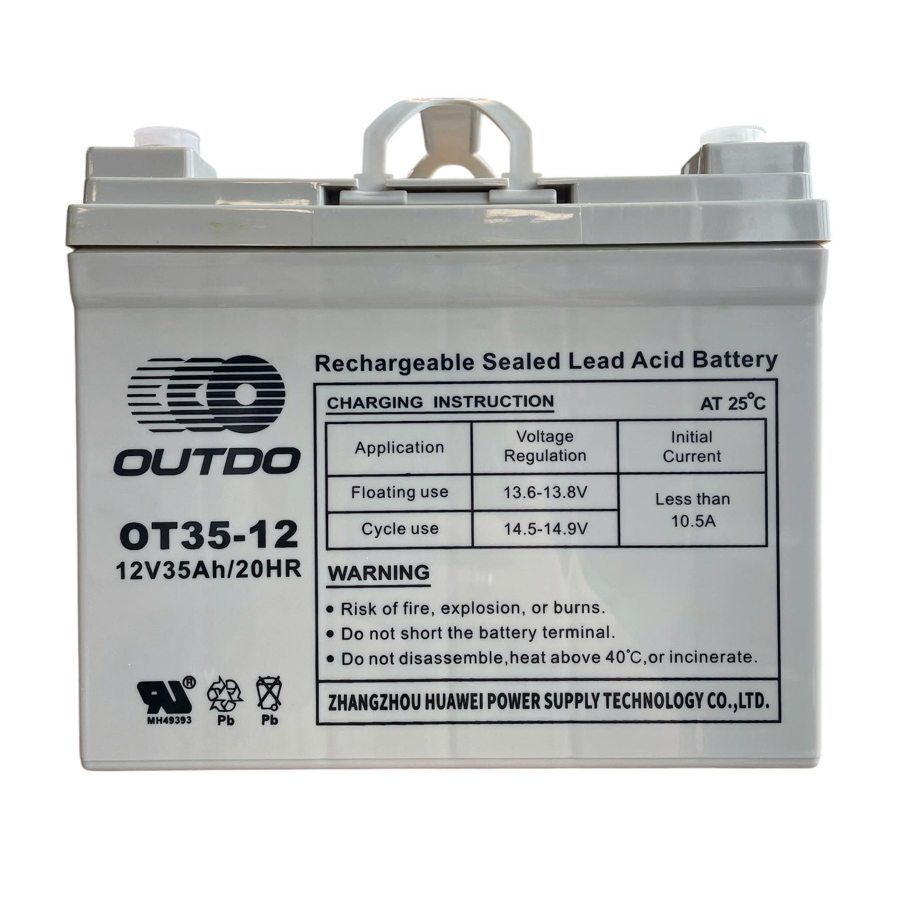 Тягов гелов акумулатор OUTDO 12V 35Ah за UPS ЕЛЕКТРОНИКА Гелов акумулатор OUTDO 12V 35Ah серия GEL Energy Storage