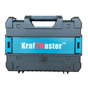Лазерен нивелир KRAFTMASTER син с две батерии стойки и куфар