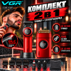 Професионален комплект VGR Voyager V-977 и V-377 2 в 1 червен