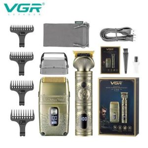 Комплект VGR V-649 с тример, самобръсначка и четири гребена